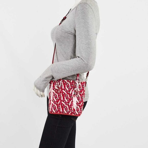 Christian Handbags - Christian Louboutin Red Patent Leather North/South Ginzana Cabata Mini Tote Bag